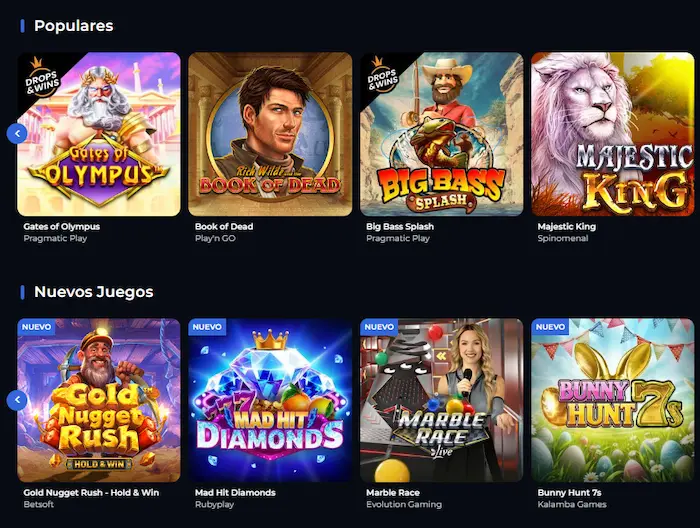 CryptoRoyal Casino Juegos