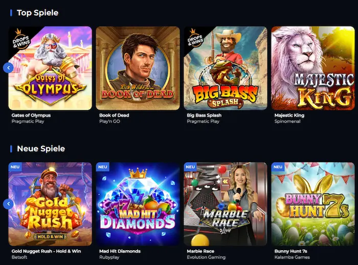 CryptoRoyal Casino spiele